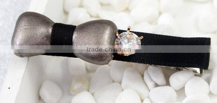 women hair bow metal hair clip hair accessory