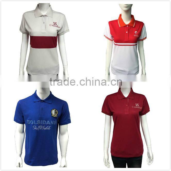 China factory oem High quality cotton/polyest print golf polo shirt and tee shirts