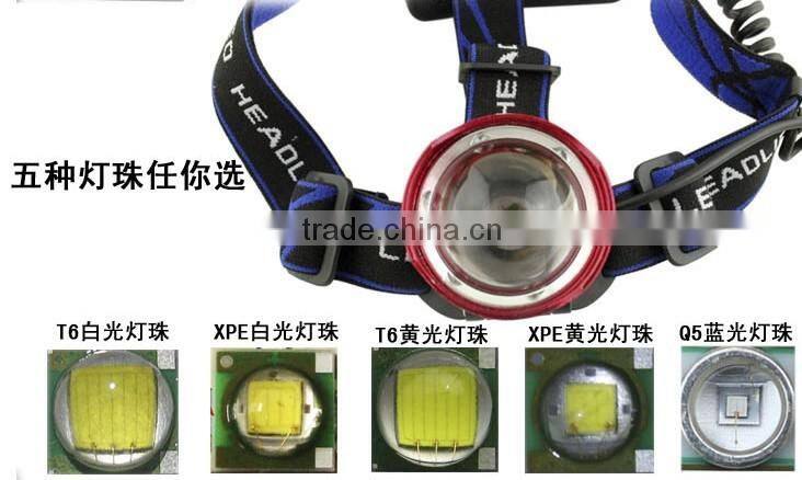 High Quality Aluminum Waterproof Headlamp