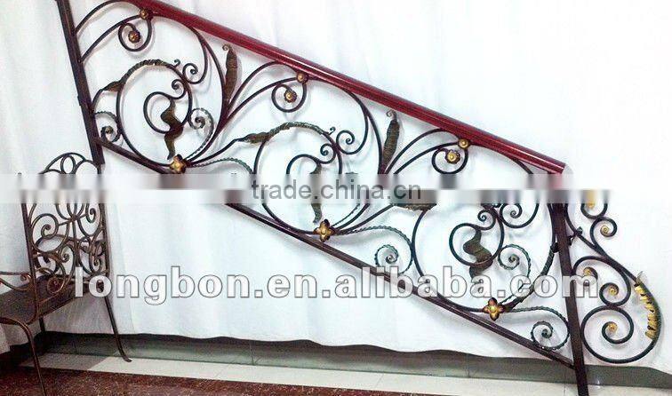 Top-selling hand forged metal stair handrail(LB-I-H-0010)
