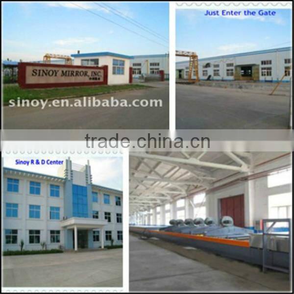 Quality silver coated or aluminum coated bedroom wardrobe sliding mirror doors