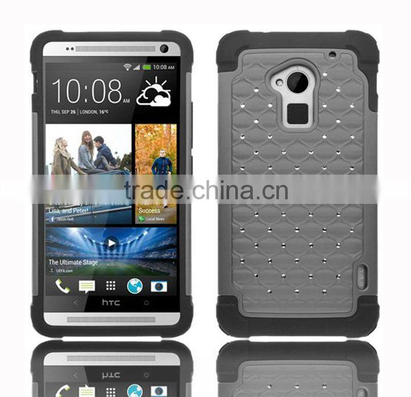 2015 New splendid Luxury Deluxe crystal Case for HTC One Max T6