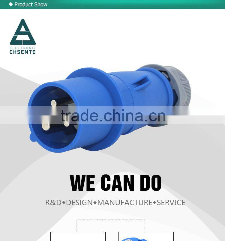 Made in China IP44 220V Industrial Adapter Eurpean Standard Electrical Plug Socket