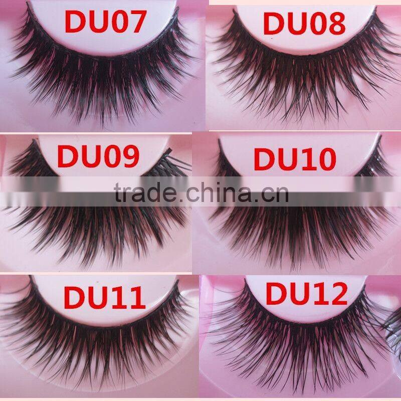 Top quality thick 3D615 false mink eyelash extension makeup nature long fake eyelashes