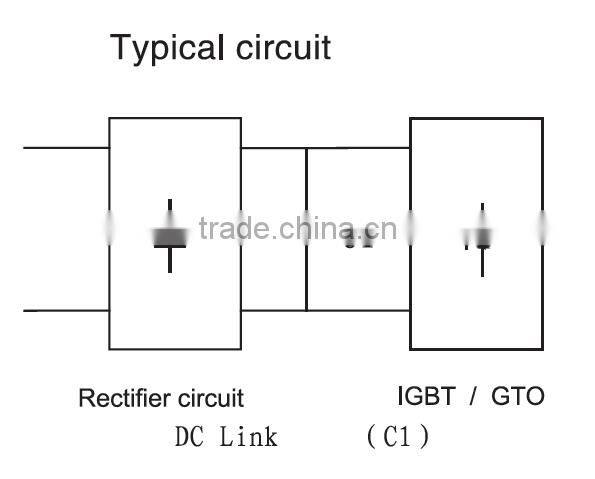 High voltage film capacitor, 470uf 1200v wind power converter capacitor