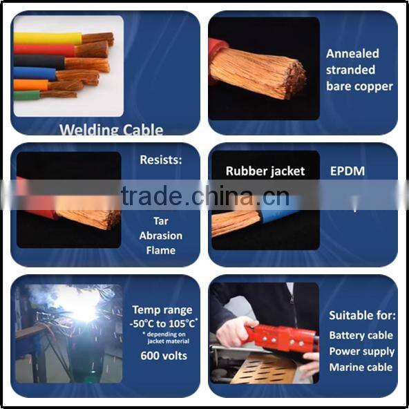 VDE0282 strandard super flexible HOFR rubber sheath 35mm copper cable Ronghua Cable