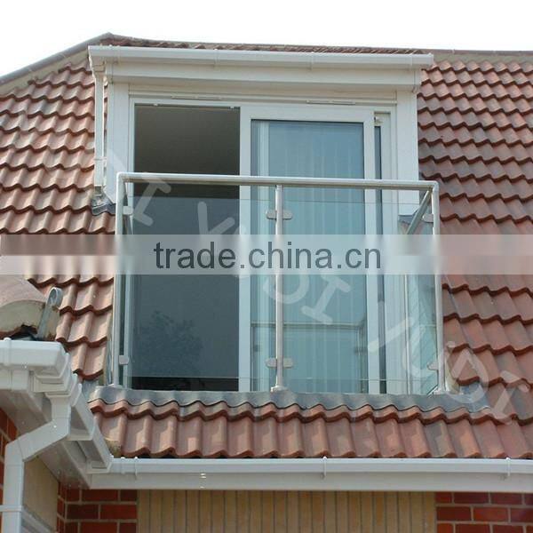 indoor staircase glass balustrade railing system design