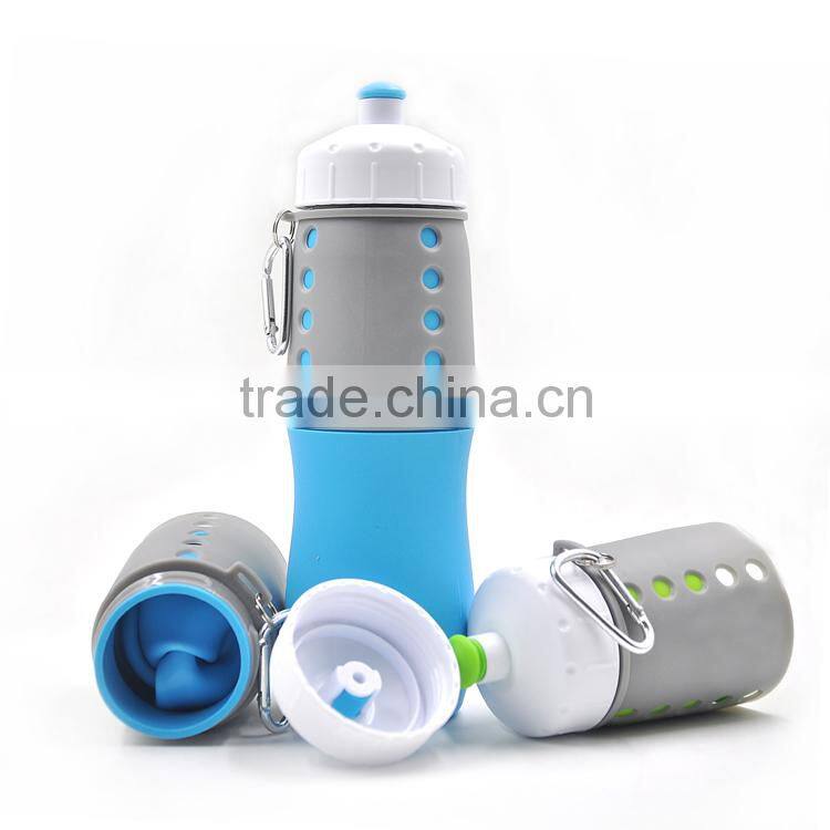 Silicone Water Bottle Design Patent 650ML Silicone Sport Bottle