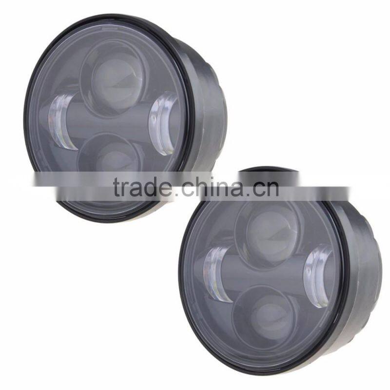 Dual Motorcycle Daymaker Projector 4.8Inch LED Headlight For '08-'16 Fat Bob FXDF Daymaker Headlamp