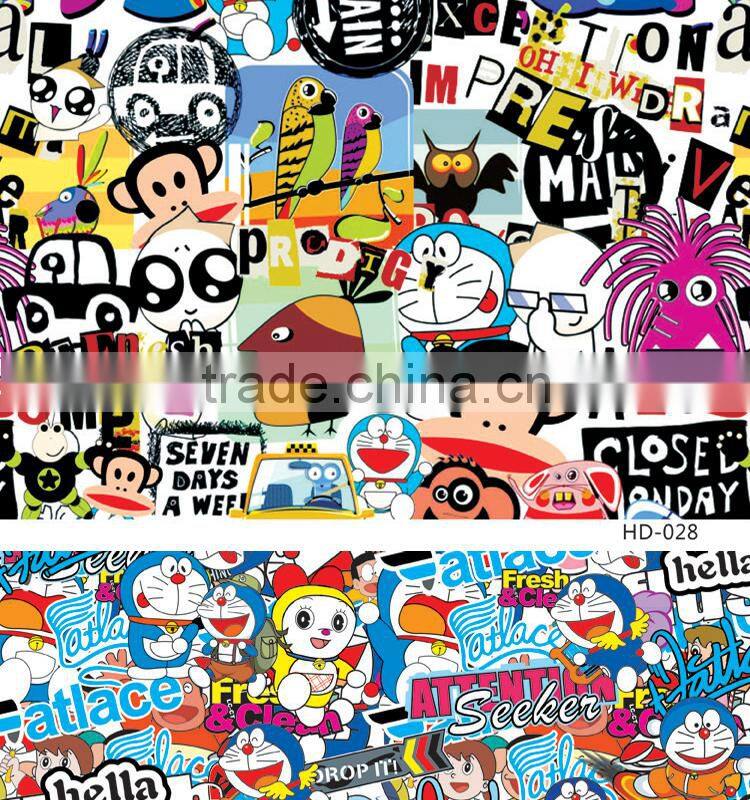 HD-035 CARLIKE Air Free MashiMaro Decorative Vinyl Bomb Sticker For Car Wrapping