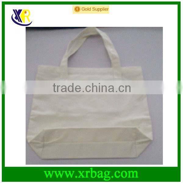 Blank cotton canvas tote shopping bag