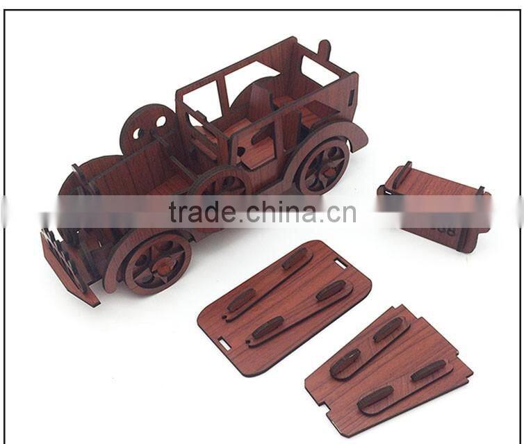 New design Vehicle puzzle Wooden educational toy