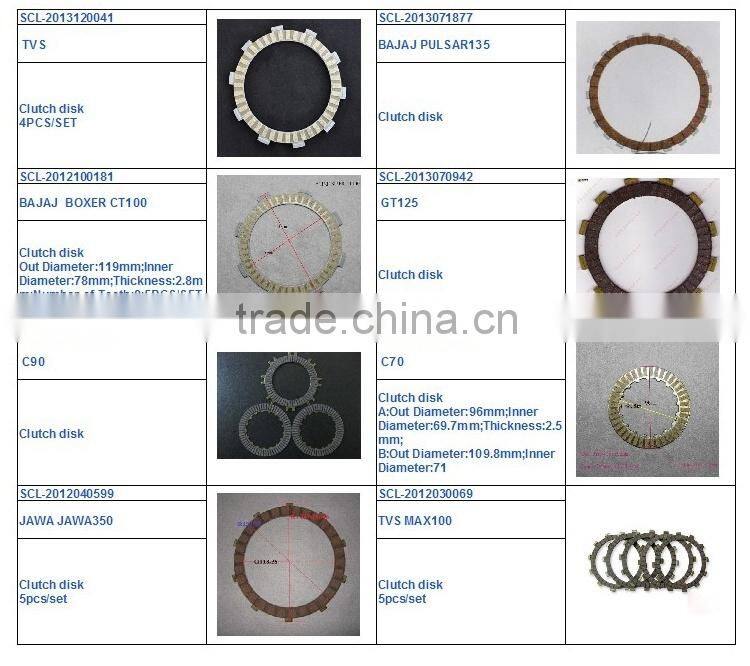 SCL-2014010030 For SUZUKI 250CC Parts Motorcycle Clutch Friction Plate