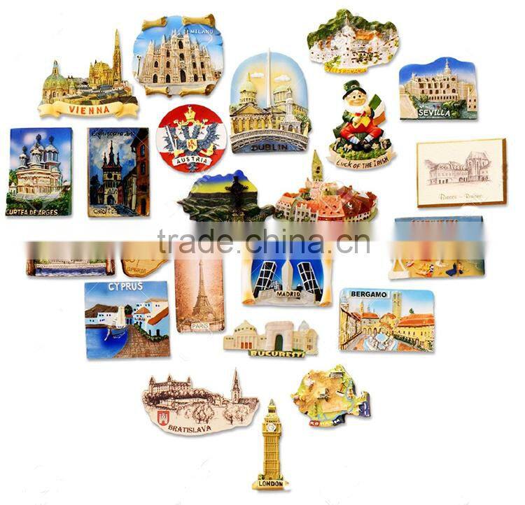 Popular Embossed Fridge Magnet for Different Countries