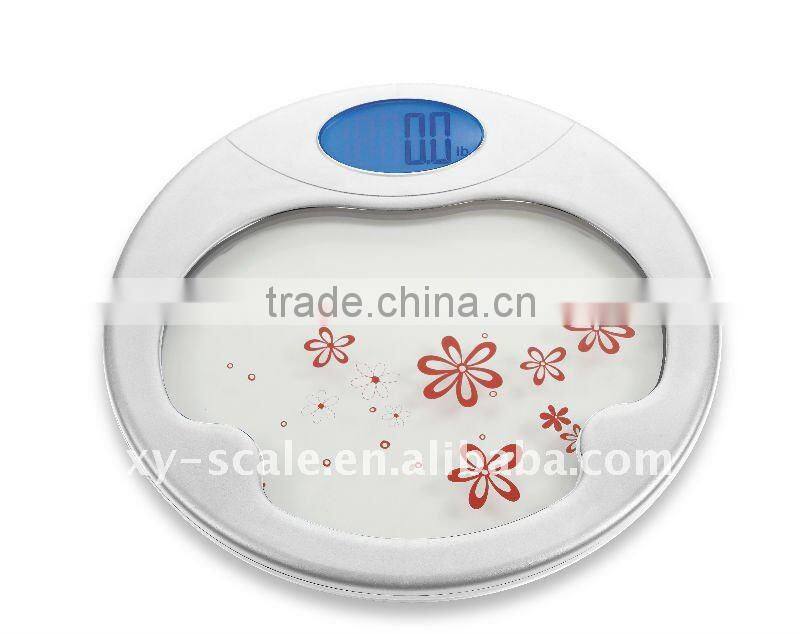 bathroom scale LED round electronic scale factory new stylish fashionable weighing weight losing tracker digital scale XY-3086