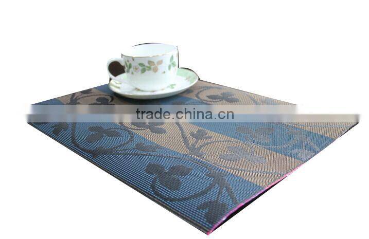 New Arrival Rectangle Luxurious PVC Placemats
