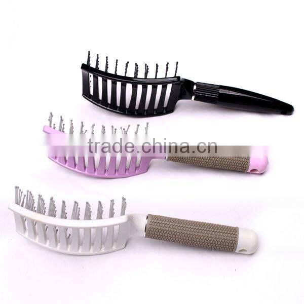 Black plastic vent brush with nylon bristle pins