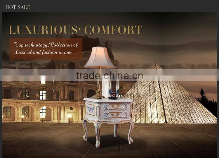 2016 europe royal style bedroom furniture design bedstand for lighting two doors