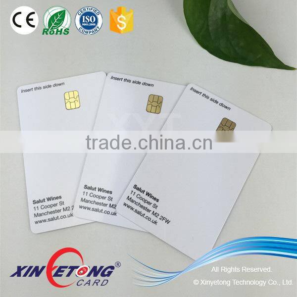 Blank Printable Contact IC Cards With FM4442 Chip