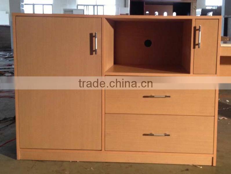 hot sale wood tv cabinet for usa hotel furniture
