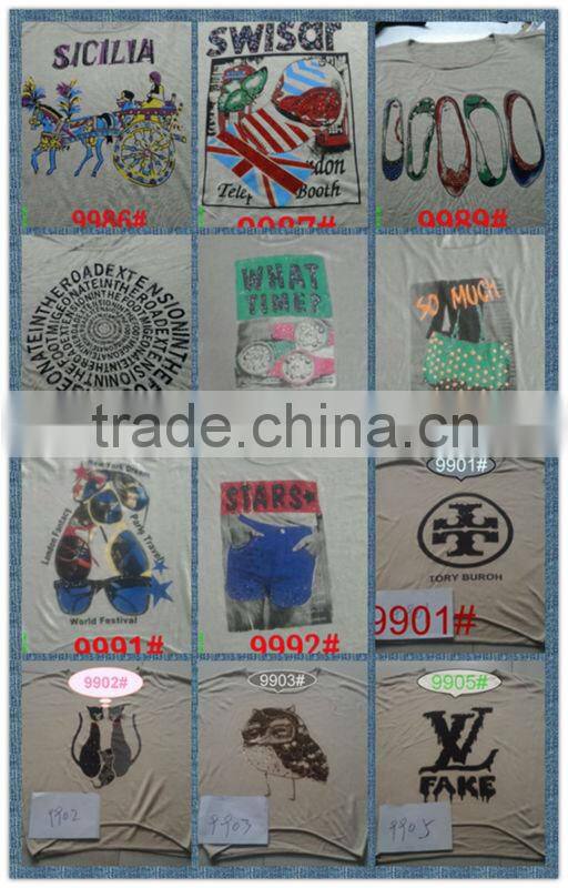 Printing and hot drilling technology of girls overpull sweater 9906#