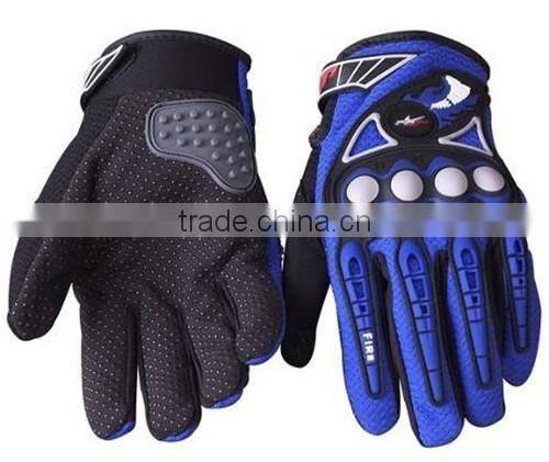 Sheepskin leather palm motorcross gloves Carbon fiber shell motorcycle gloves Genuine leather motor racing gloves