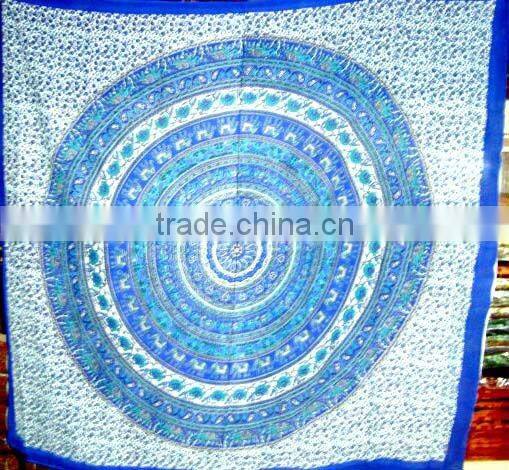 Self Square Design Cotton bed cover