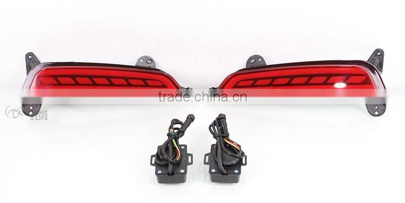 12V 5W Car LED Warning Lamp Brake Lamp Rear Bumper Light Turn Signal Rear Bumper Reflectors For Hyundai Creta IX25 2015 2016
