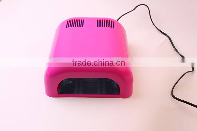 2015 model 613 popular rose color 36w nail uv lamp