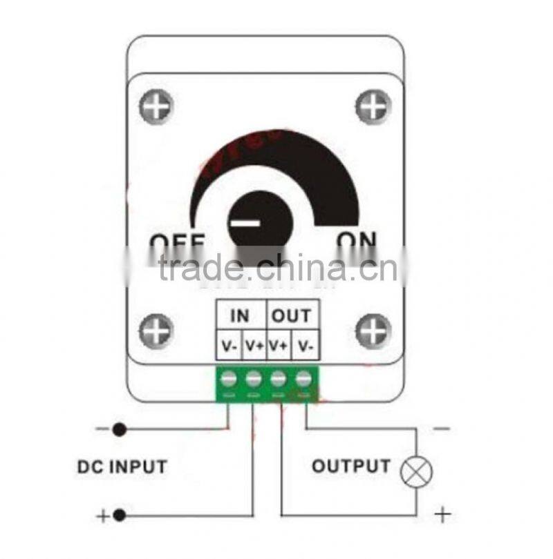 LED Light Touch Dimmer Brightness Adjustable Control 8A DC 12V-24V LED Strip Light max 192w