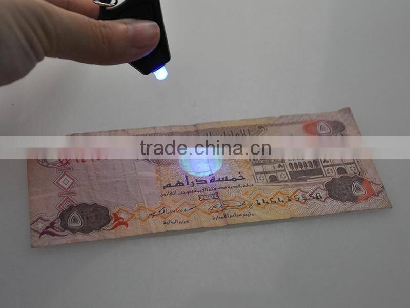 Souvenir High Quality Purple Light UV Keychain LED Flashlight Wholesale