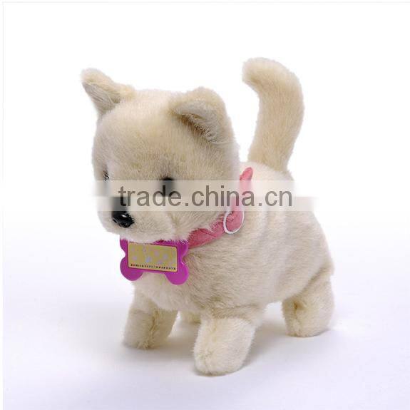 Stuffed plush toy dog electronic toy