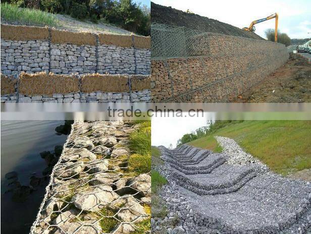 galvanized hexagonal gabion wire mesh/gabion protective mesh/gabion mesh roll