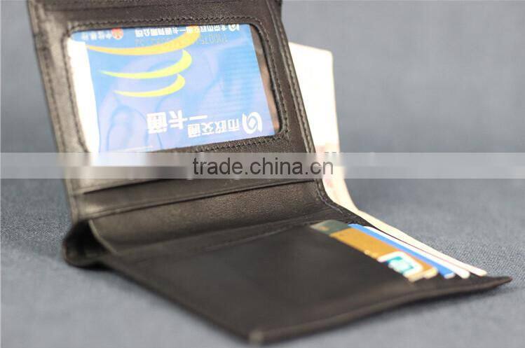Short Wallet With Weatern Style,Two Folded Of Genuine Leather Wallet,Soft Leather