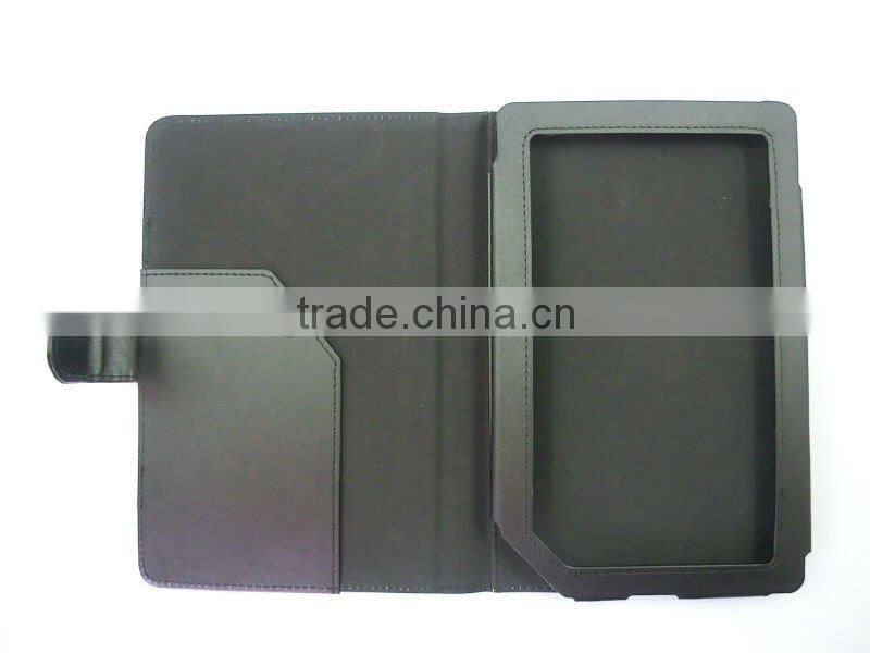 Leather Case For Nook Color eReader,free shipping,Black
