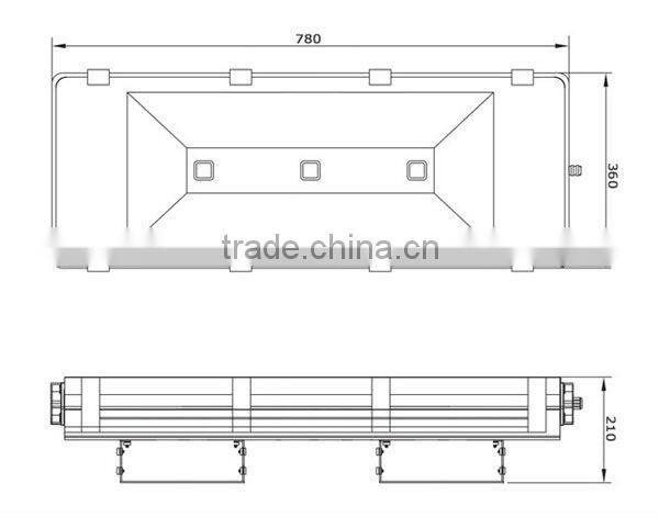 Waterproof 240W LED Flood Light Wall Washing Back Yard Garden billboard light