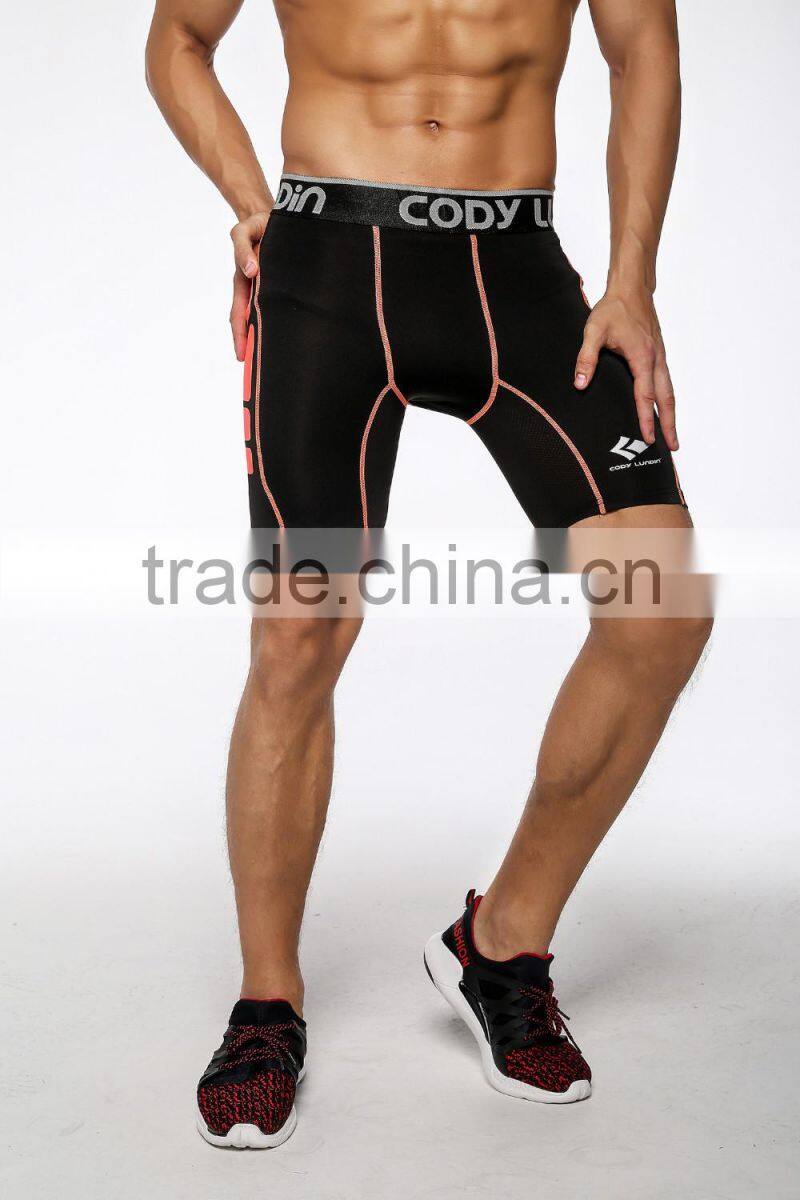 Guangzhou Wholesale or custom men spandex black white compression Wolf Boxer Shorts running shorts