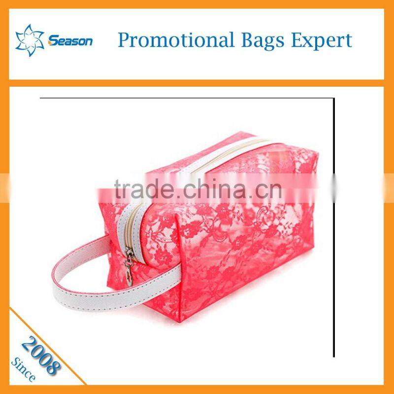 Small cosmetic bag mirror cosmetic bag material pvc transparent cosmetic bag