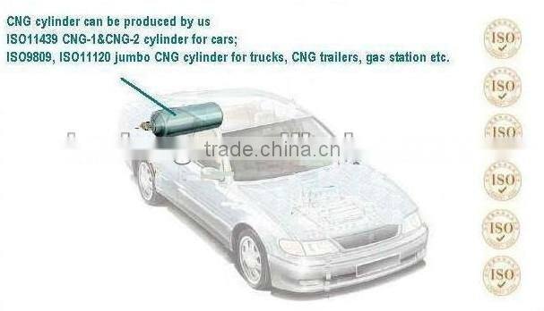 CNG type 2, gas cylinder for vehicles, car spare parts, OD325mm, ISO11439