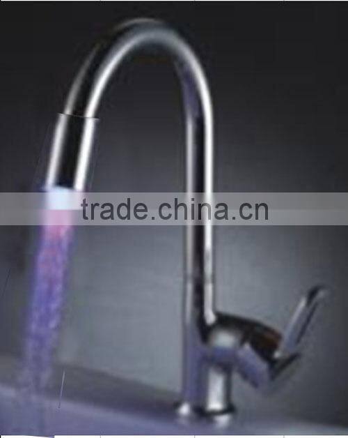 HM-8619 top quality exquisite faucet with LED light,waterfall basin faucet for kitchen
