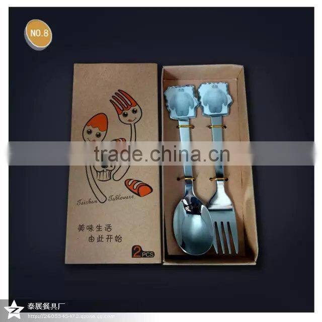 2015 new design with cartoon lovely cutlery set for kids