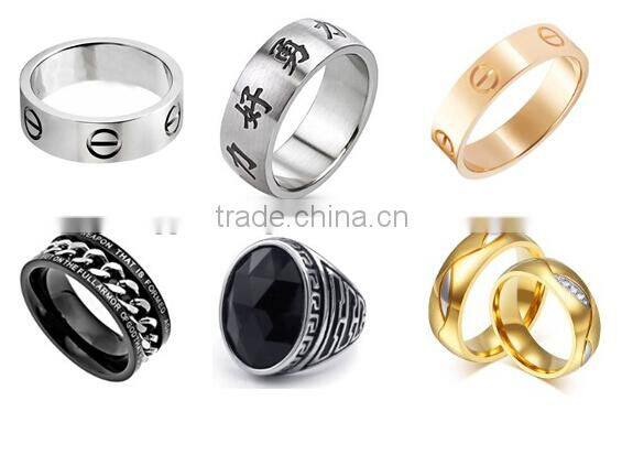 china factory custom Christian jewelry cross stainless steel spinner rings