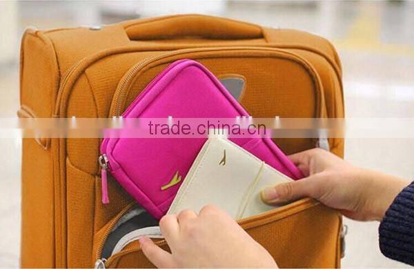 Fashion Travel Passport Holder Organizer Protector Cover Cute Card Case Wallet