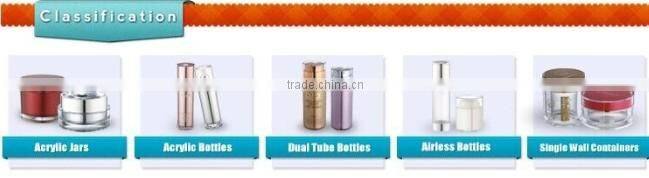 cosmetic creen printing surface handling airless white plastic bottle