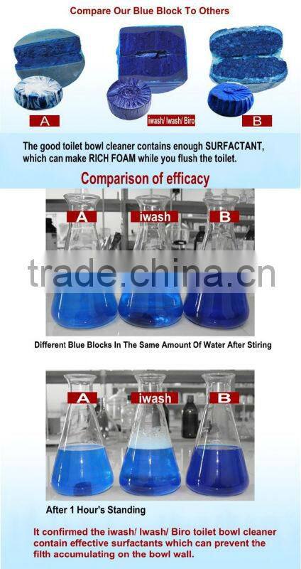 Continuous Fragrant Foam Rich Hotel Article Blue & Bleach Toilet Tablet For Toilets In Japan Without Any Causticity Or Toxicity