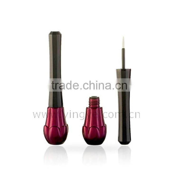 Light purple unique shape cosmetic bottle