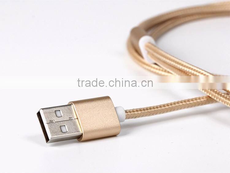 Stable quality usb cable multi charger metal cable 2 in 1 data cable