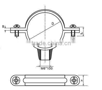 pipe clamp with serew