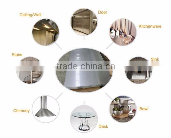 Top quality aisi 304 sizes stainless steel sheet