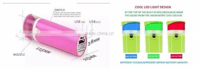 Elegant shape ultrasonic cool mist humidifier with power bank diffuser for beauty SPA beauty salon material